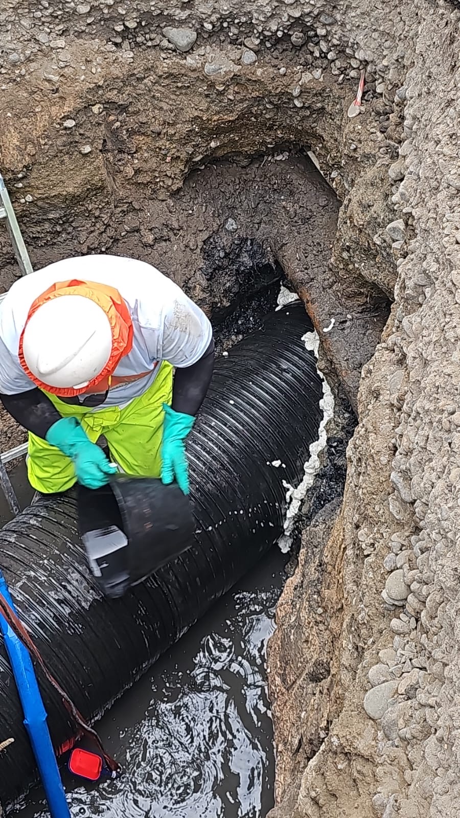 Instalación de alcantarillado